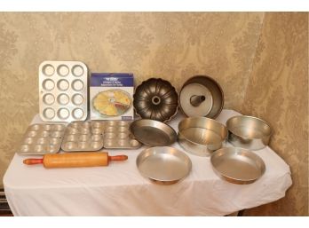 Baking Pans Muffin Trays Bunt Cake Spring Pans Rolling Pin