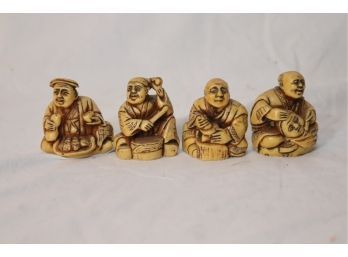 Vintage Carved Chinese Figures