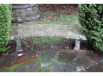 Vintage Stone Garden Bench