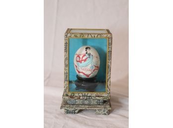 Lucky Chinese Painted Egg In Display Box