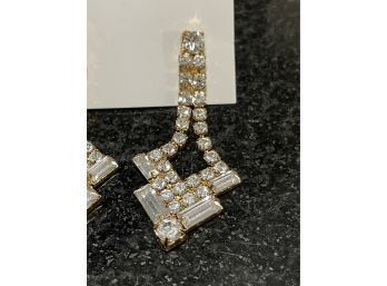 MAE New York Rhinestone  Earrings With Box