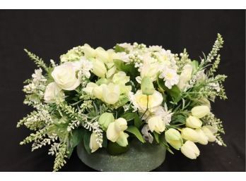 Faux Floral Display In Foam No Base