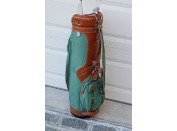 Vintage Hot-z Golf Bag With Clubs 'The Connecticut Golf Club'