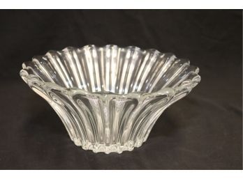 Vintage Fluted Glass Bowl