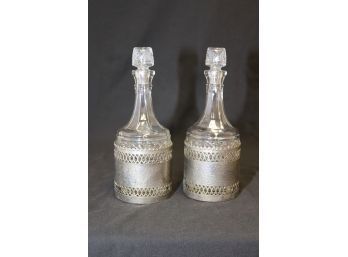 Pair Of Vintage Decanters