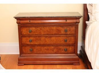 Ethan Allen Kent Marble Top Dresser Chest Of Drawers