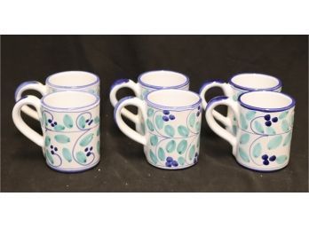 Set Of 6 Coffee Mugs