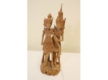 Thai Carved Figurine Man & Woman