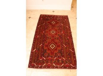 Vintage Hand Knotted Wool Carpet Rug Made In Pakistan  (Rug-1)