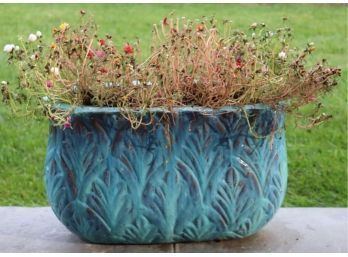 Glazed Ceramic Flower Pot Planter