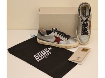 Golden Goose MAY Leather Low Top Sneakers Shoes Size 39  (J-15)