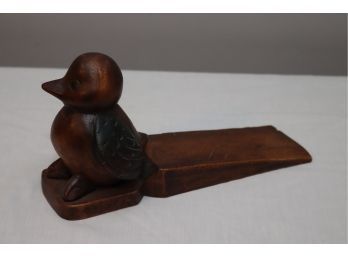 Vintage Wooden Bird Door Stop