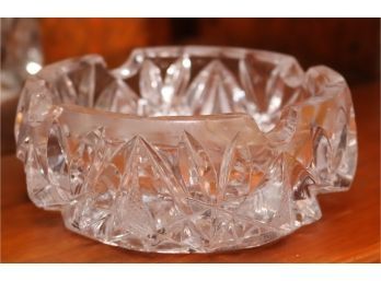 Vintage Cut Glass Ashtray