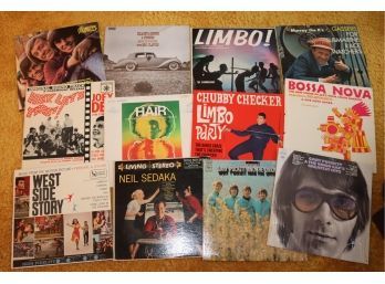 Vintage Vinyl Record Lot  Monkeys, Limbo,chubby Checkers, Bossa Nova (R-1)