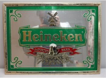 Vintage Heineken Beer Beeco Bar Mirror  (B-7)