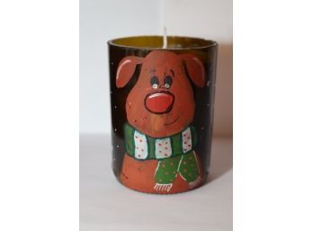 Merry Christmas Candle Rudolf Made With Love Winter Mint Scent