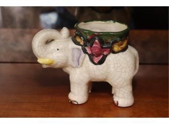 Vintage Ceramic Elephant Made In Japan