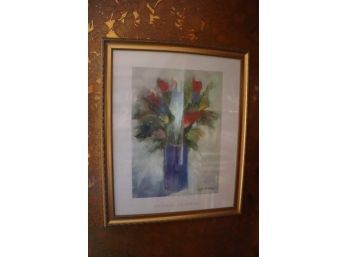 Framed Richard Ackerman Poster Floral Bouquet