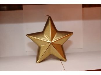 Gold Star Candle