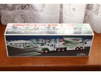 2002 HESS TOY TRUCK AND AIRPLANE - MINT IN BOX