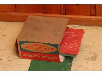 1930's Partial Box Of  Vintage Kentile Vinyl Asbestos Floor Tiles