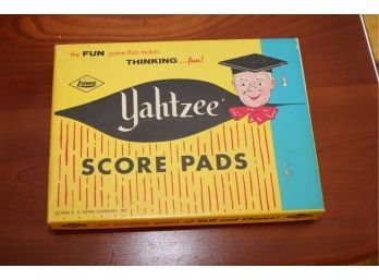 Vintage Yahtzee Score Pads