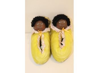 Vintage R.g. Barry Cabbage Patch Slippers Size 7-8