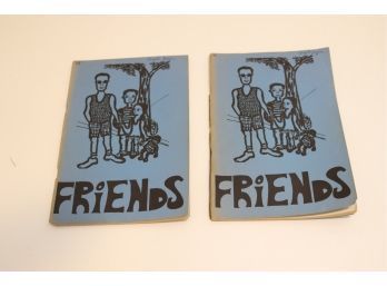 Vintage Pair Of 'Friends' Experimental Books National Institute Mental Health 1970