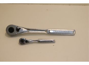 Pair Of Refurbished Craftsman Ratchet Handles 3/8' & 1/4'.  (CR-2)