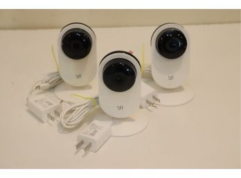 YI 3pc Security Home Camera Baby Monitor, 1080p WiFi Smart Indoor Nanny IP Cam