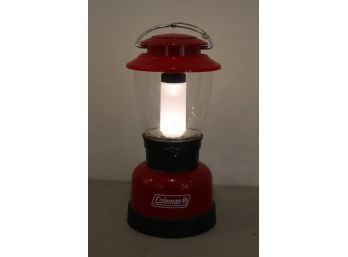 Red Coleman Battery Operated Lantern