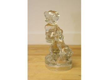 Glass Hummel Statue