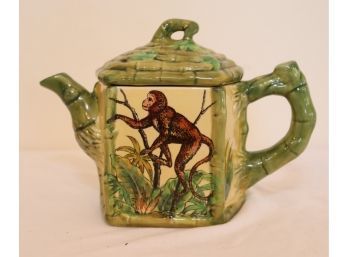 Maxcera Teapot Monkey And Bamboo