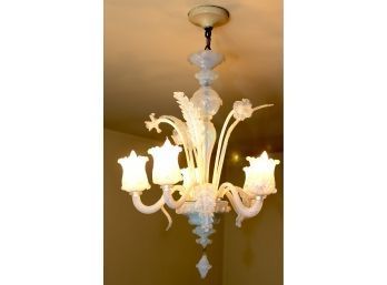 Vintage Venetian Glass Chandelier  (C-104)