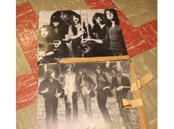 Vintage Faces (Rod Stewart, Ron Wood) Black & White & Deep Purple Posters