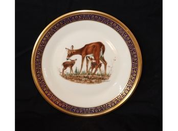 Lenox Woodland Wildlife Boehm Whitetail Deer Plate 1978. (B-84)