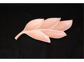 Vintage Pink Leaf Bowl (B-39)