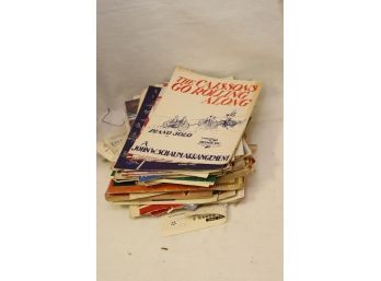 Vintage Piano Sheet Music Lot (C-96)