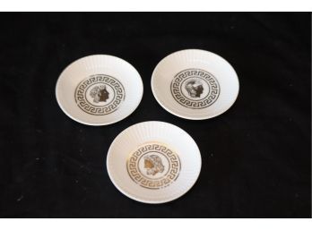 Set Of 3 Greek Key J. Summers Original Plates