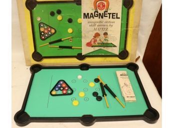 Vintage Magnetel Pool Game By Mattel (C-40)