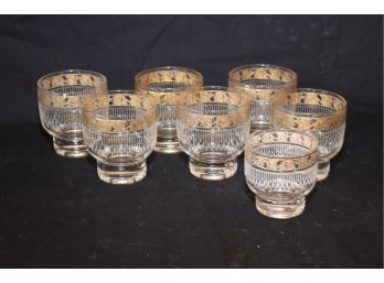 Set Of 7 Vintage Bar Glasses  (B-93)