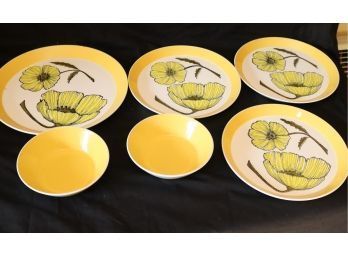 Vintage Mikasa Duplex Ben Seibel Duet Plates. (B-85)