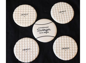 Swinger Golf Ball Drink Coasters (B-76)