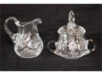 Vintage Crystal Cramer And Sugar Bowl