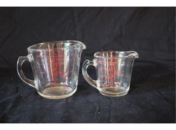 Pair Of Pyrex Measuring Cups. (B-90)