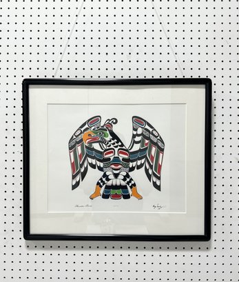 Framed 'Thunder Bird' Print By Chief Henry Speck, 192/199 Proof Edition (1908-1971)