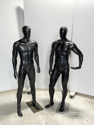 Pair Of Athletic Male Mannequins #1