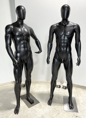 Pair Of Athletic Male Mannequins #2