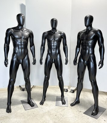 A Trio Of Athletic Male Mannequins