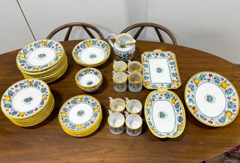 Grazia Deruta Hand Painted Ceramic Dishware Set (39-Piece Set)